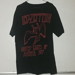 Led Zeppelin shirt Black with red swan song L